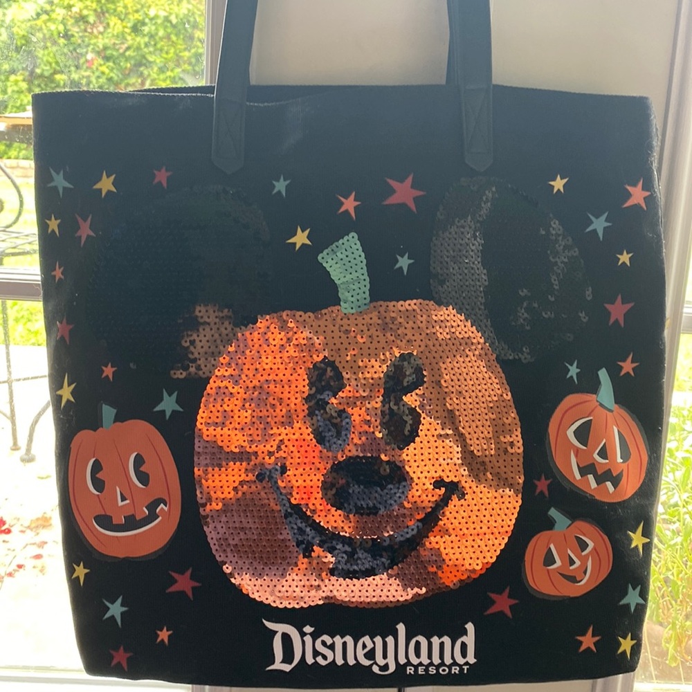 Disney PUMPKIN fabric tote bag HALLOWEEN